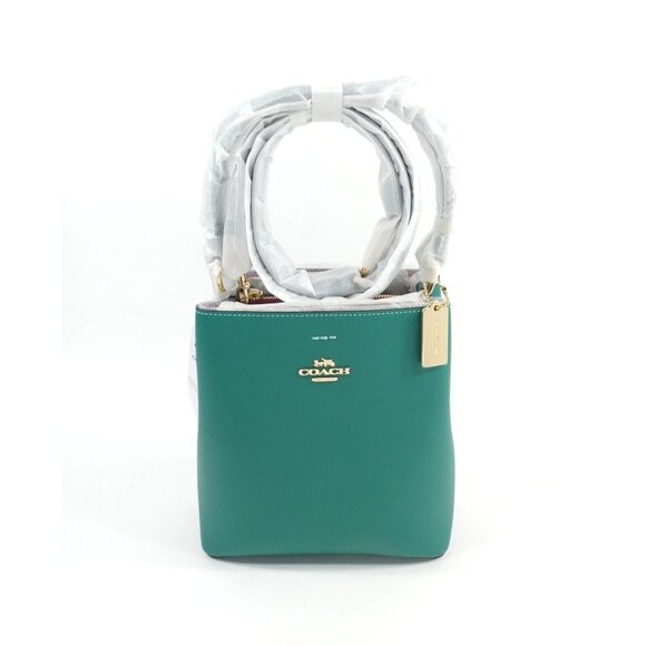 Coach Bright Jade Small Town Bucket Leather Bag Crossbody NWT 1011 - Picture 1 of 5